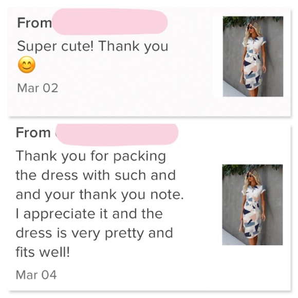 Printed Belted Midi Dress White Blue Geometric Short Sleeve V-Neck Bodycon - Picture 6 of 9